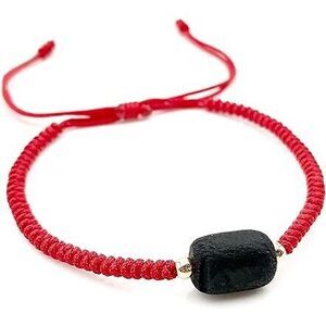 Red String Protection Bracelet For Women Against Evil Eye Genuine Jet Stone